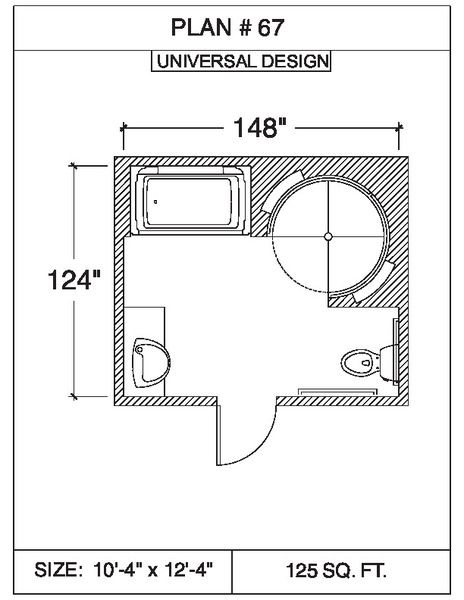 101 Floor Plans Tempzone Cables With Strip Bathroom - Plan 67. 55 sq.ft ...