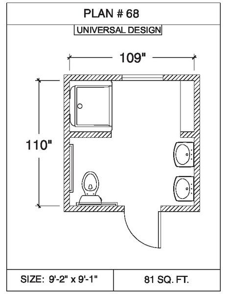 Bathroom Floor Plans. 101 Bathrooms.