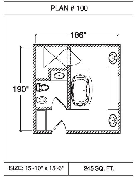 Bathroom Floor Plans. 101 Bathrooms.