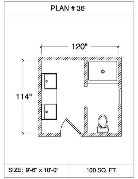 101 Floor Plans - Tempzone Cables with strips 55 sq.ft. - Bathroom ...