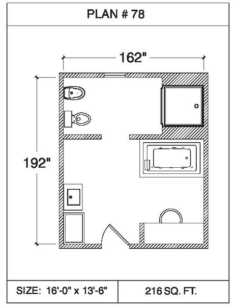 101 Floor Plans - Tempzone Cables with strips 149 sq.ft. - Bathroom ...